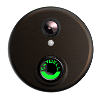 Round Bronze Video Door Bell Alarm